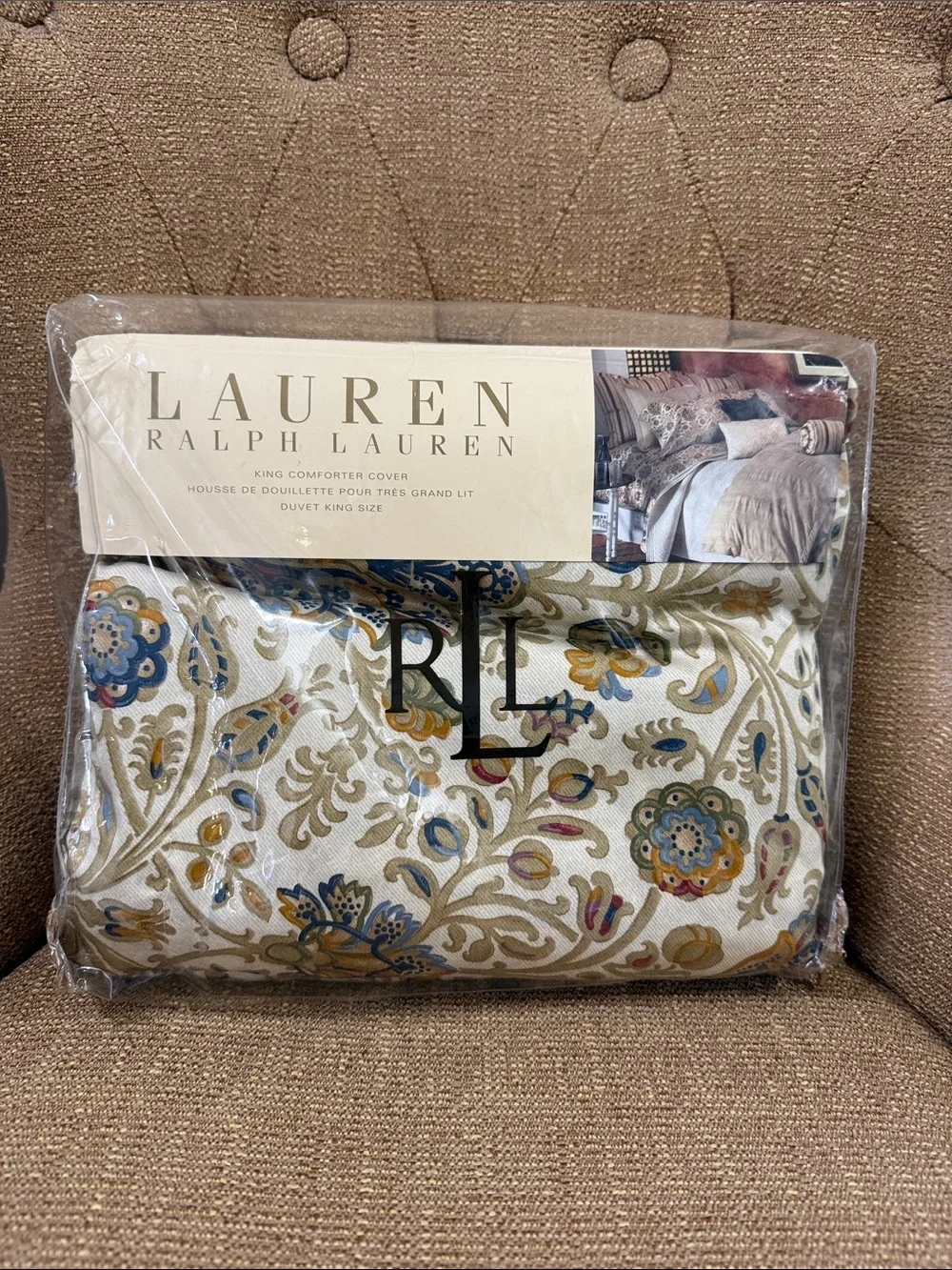 NEW IN PACKAGE Lauren | Ralph Lauren Marrakesh Floral King Comforter Cover